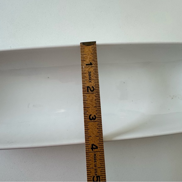 Threshold White Porcelain Oblong Olive Serving Platter - Picture 7 of 10